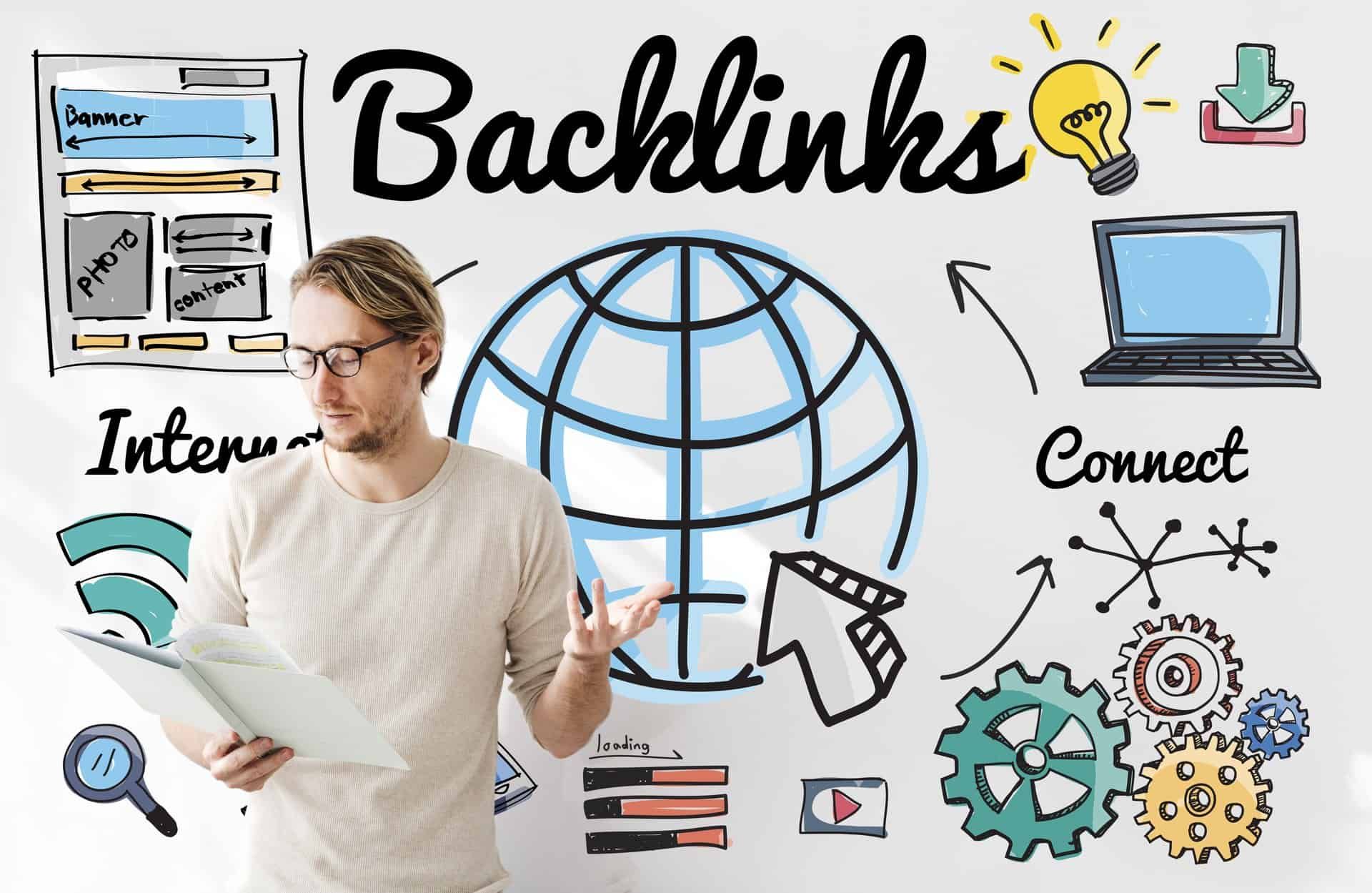 Backlinks Technology Online Web Concept