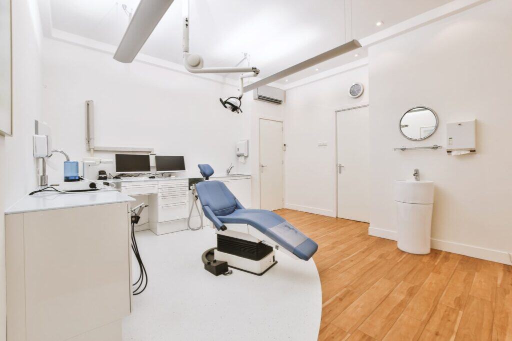 Interior of modern dentist office clinic